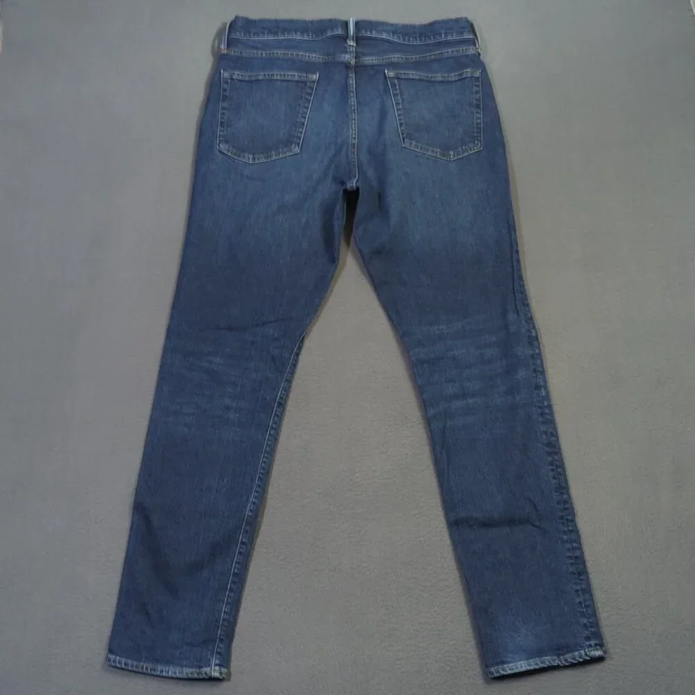 J. Crew Jeans Men's 33x32 Blue 1040 Athletic Tapered Fit Stretch Denim
